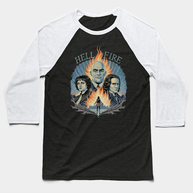 Hellfire Baseball T-Shirt by starryskin